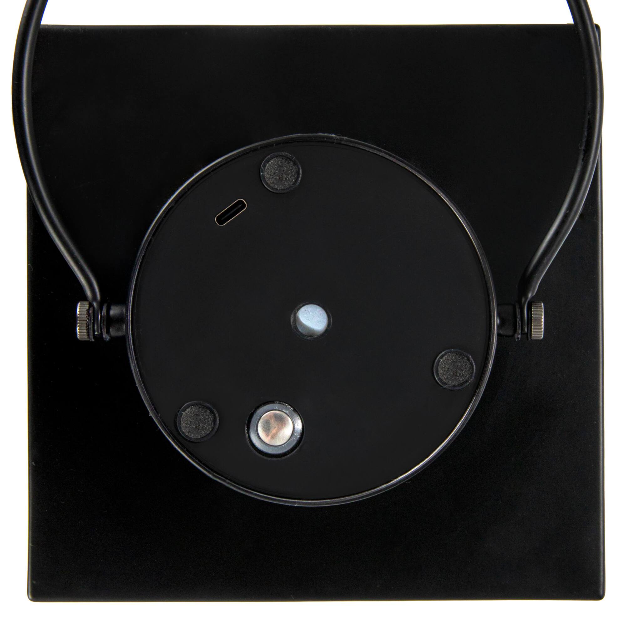 Hello Honey® 24.75" Black Metal Rechargeable LED Indoor Lantern